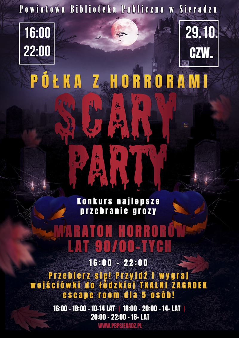 Scary Party w bibliotece - www.nasze.fm - regionalny portal informacyjny