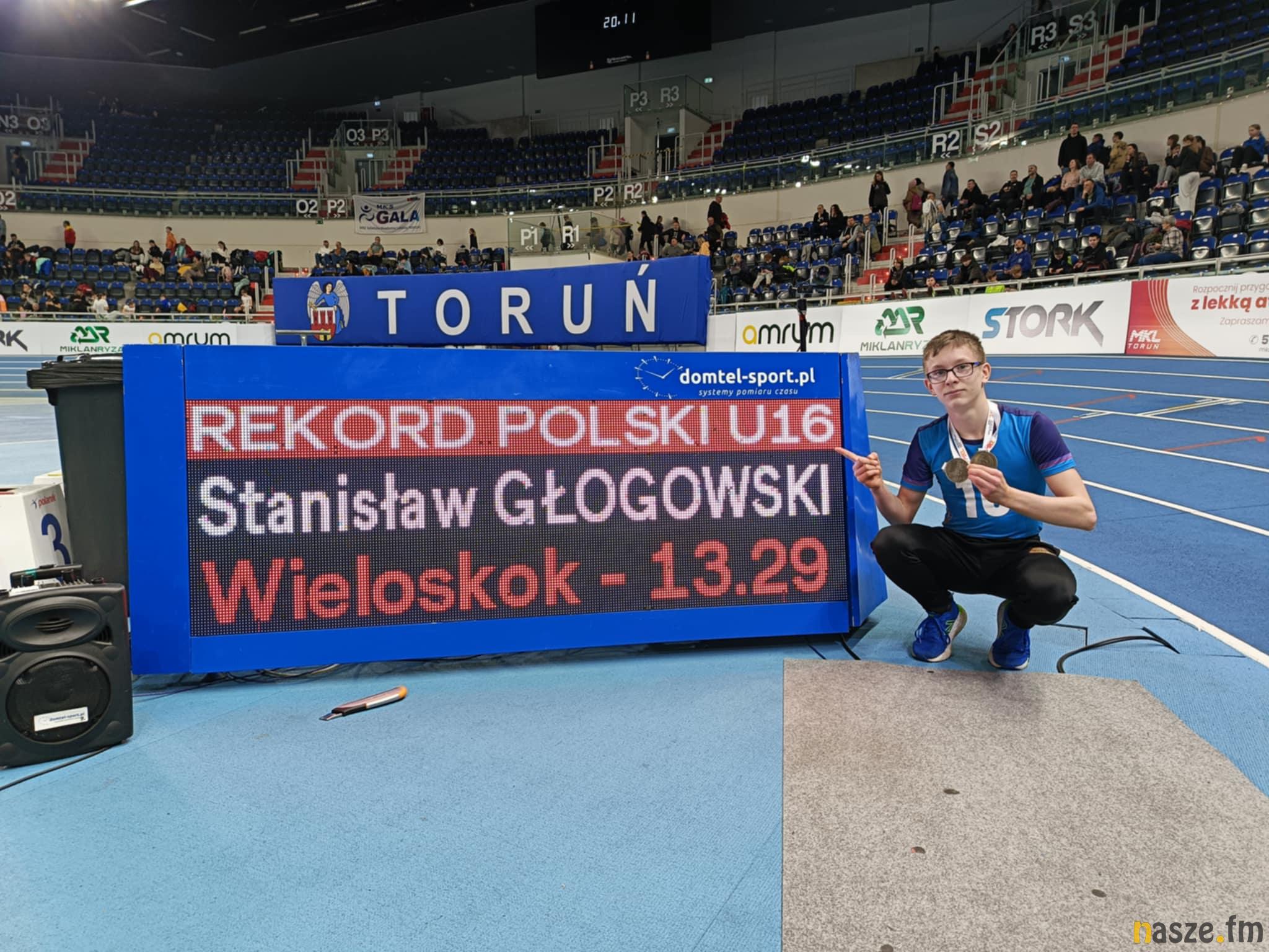 Trzykrotne poprawienie rekordu Polski młodzików w wieloskoku przez Stanisława Głogowskiego z PARK-u Zduńska Wola - dwa razy w hali i raz na otwartym stadionie