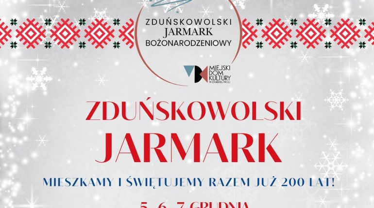 Jarmark świąteczny w Zduńskiej Woli na jubileusz 200-lecia miasta